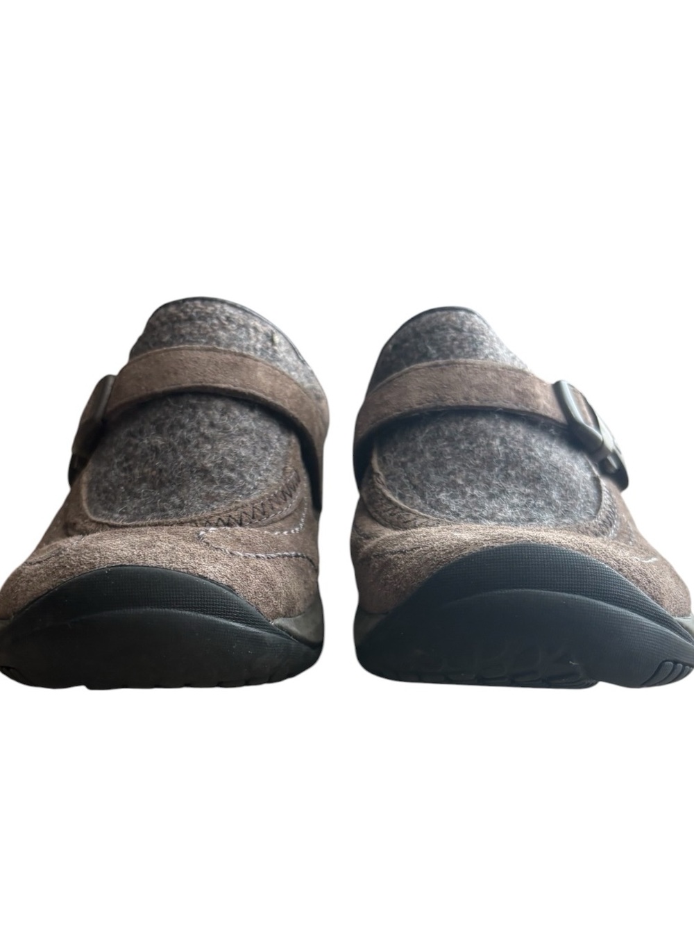 MERRELL Encore Sidestep Slip-On Mules in Gray/Brown Wool Size 6.5 — SO COMFY!!! - Picture 5 of 11